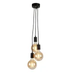 3voudige hanglamp met e27 fitting en dimbare lamp