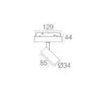 Rail spot magneet 48V met casambi - Afbeelding 2