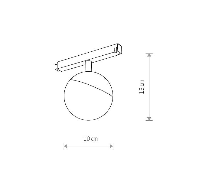 bal-lamp-afmetingen.jpg Magnetische maan bal 48V - Afbeelding 2