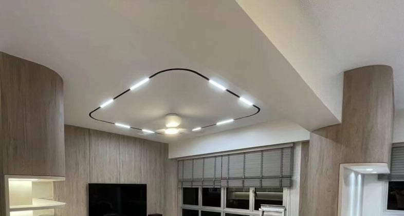 rond-trimless-inbouwprofiel-magnetisch.jpg Rond hoekstuk magnetische rails 60cm - Afbeelding 4