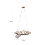 Hanglamp Yosie brushed gold (Brushed Gold) - Afbeelding 2