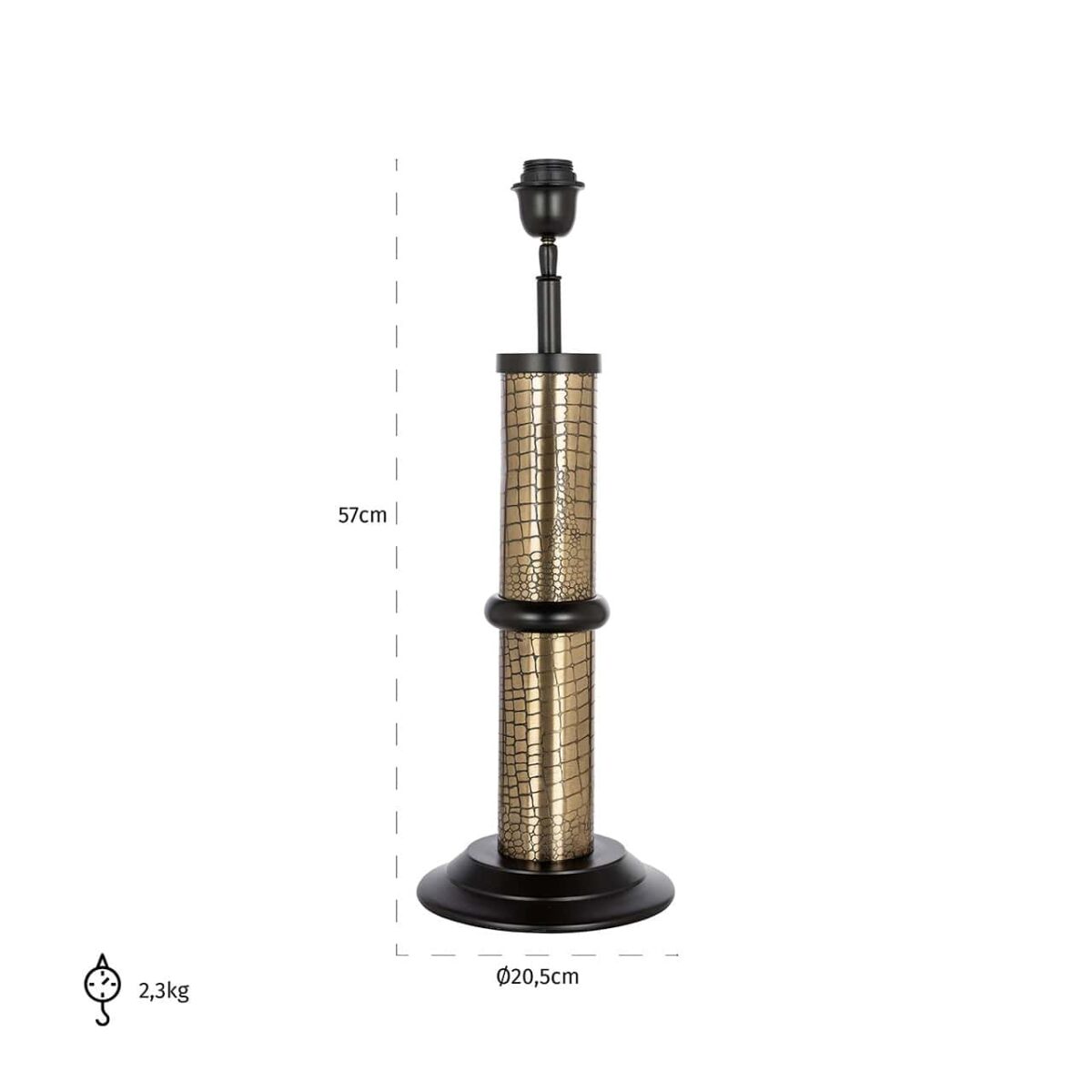 Tafellamp Grace (Black/gold) - Afbeelding 2