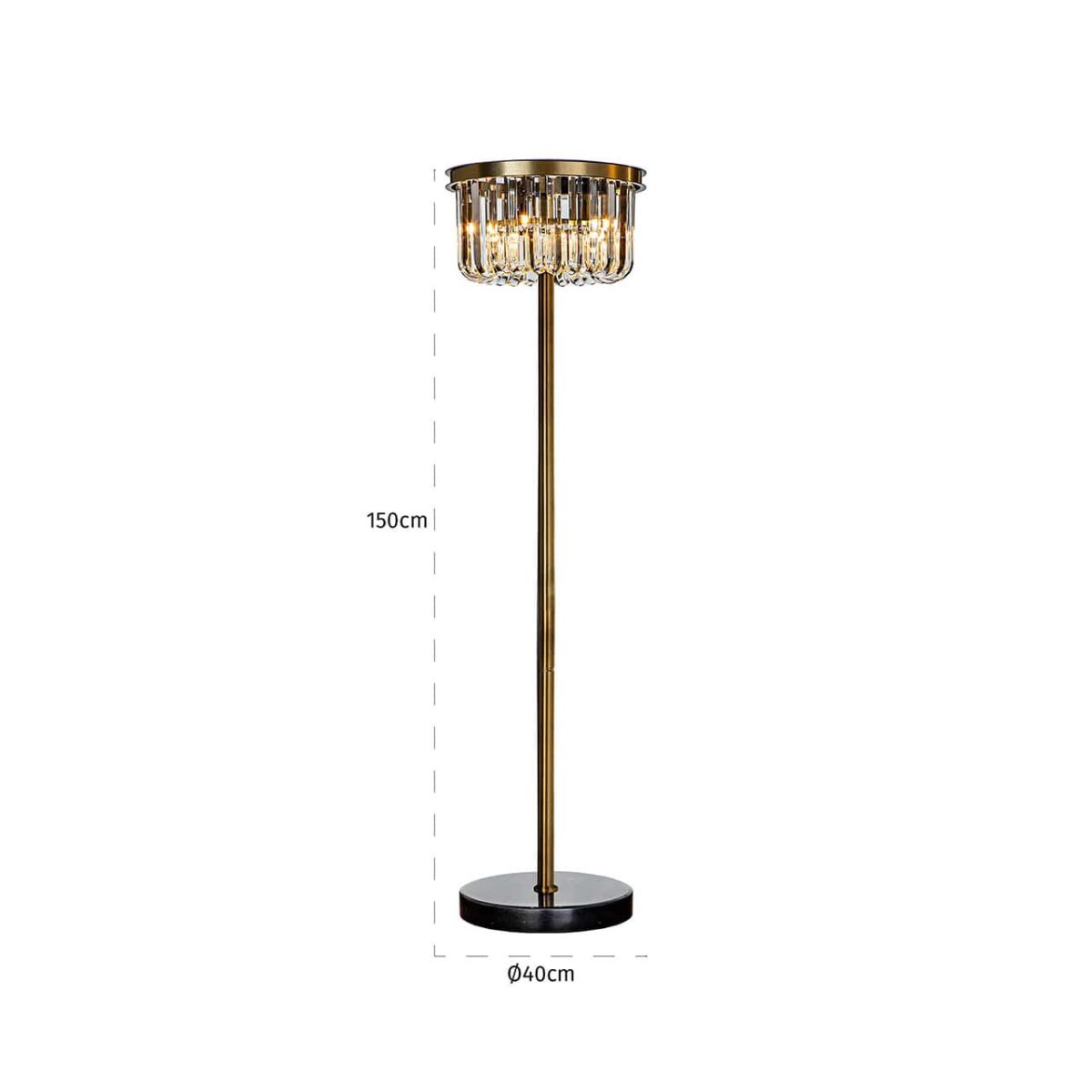 Vloerlamp Dagmar (Bronze) - Afbeelding 2