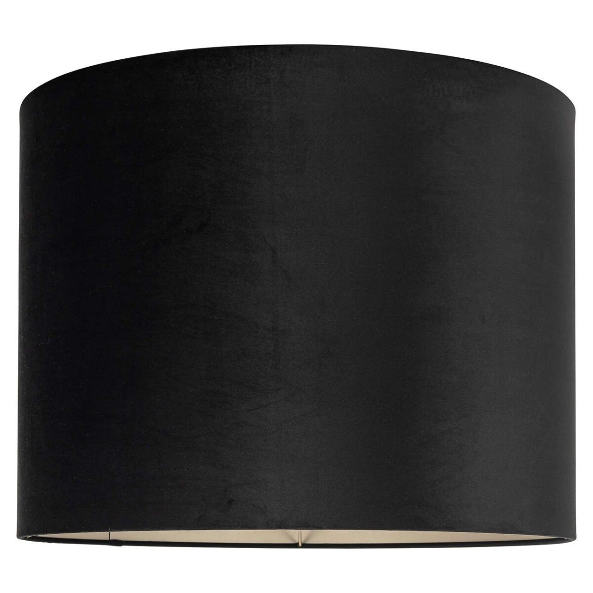 Lampenkap Maddy black velvet, cilinder (Black) - Afbeelding 1