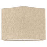 Lampenkap Sally sand linnen,  medium zeshoekig